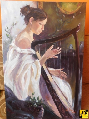 Dziewczyna z harfą