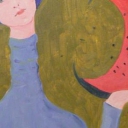 portret z groźnym arbuzem