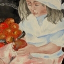 Dziewczynka z jabłkami