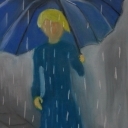 Kobieta w deszczu
