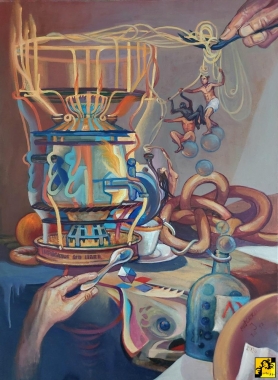 Still Life with Lively Deadness. Quantum Samovar a