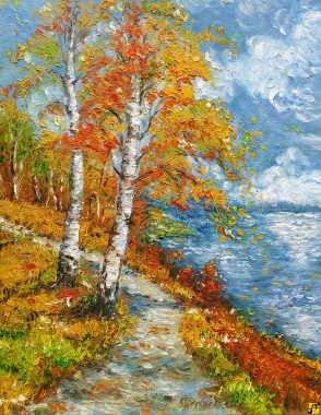 BARWY JESIENI Obraz olejny S. Herbańska