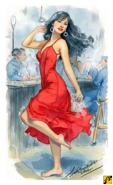 Dama Kier z Cafć de Flore