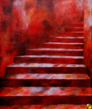Czerwone schody
