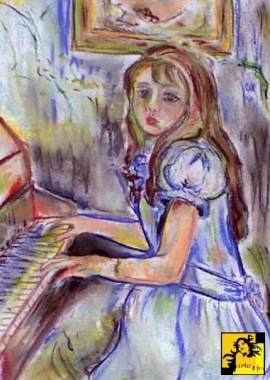 dziewczynka przy pianinie