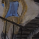 kobieta na schodach