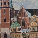 Katedra na wawelu zimą