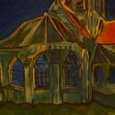 Na podstawie obrazu Van Gogha Kościół w Auvers