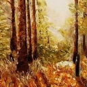 Las szpachlą malowany