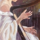 Dziewczyna z harfą