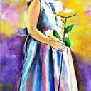 Dziewczynka z kwiatkiem